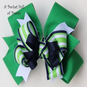 Hair Bow Made to Match Gymboree Prep Club